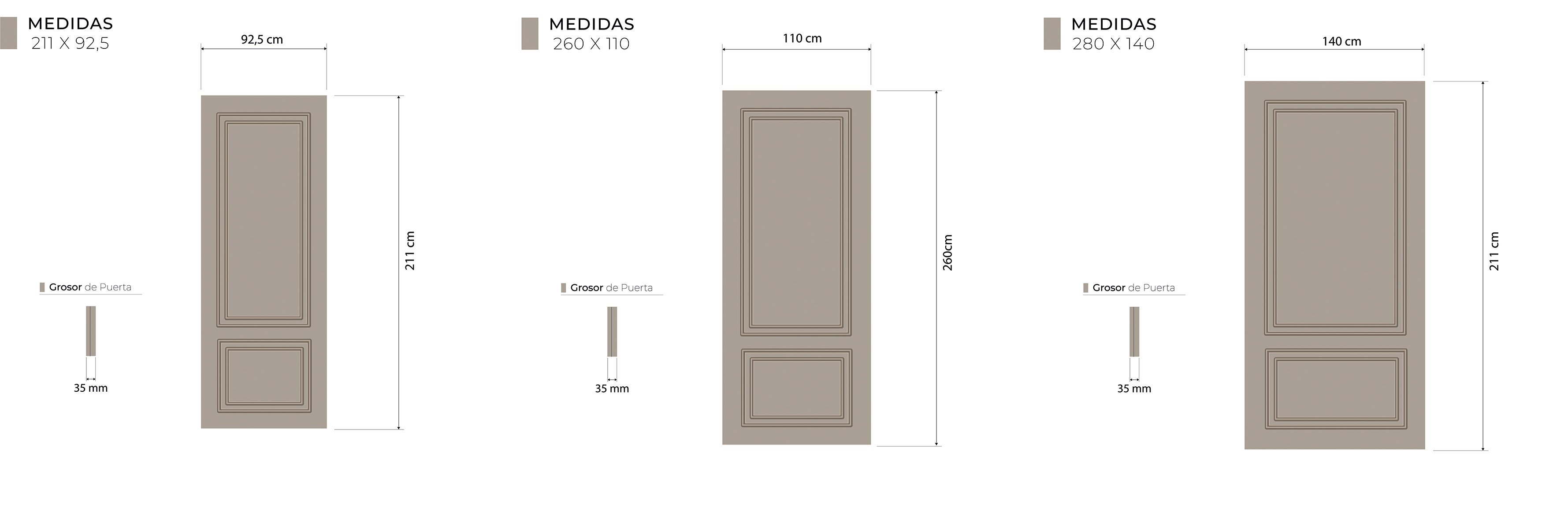 Medidas Técnicas Danira Interior Corredera